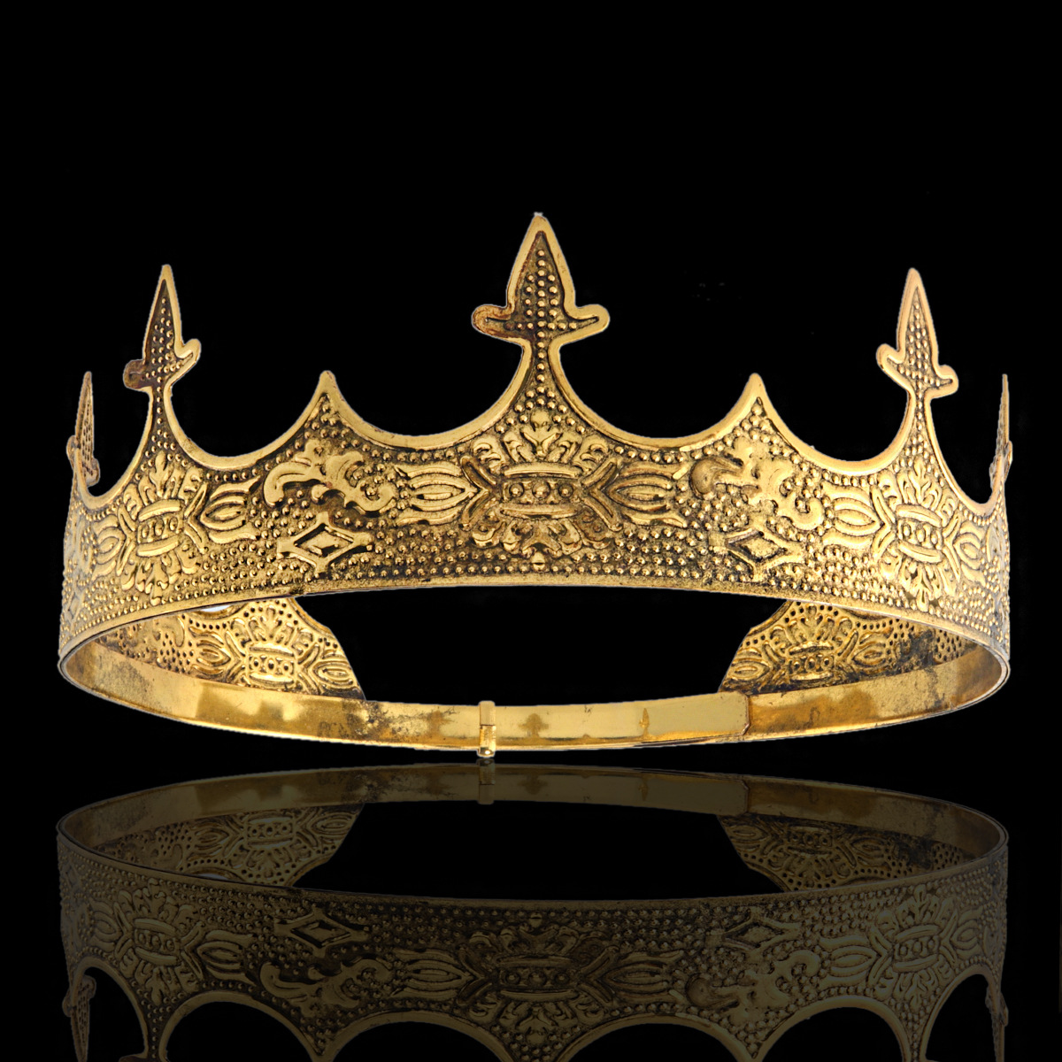 Tiara Vintage Gold King Crown  - Women'S Vintage Accessories incelemesi ve fiyatı