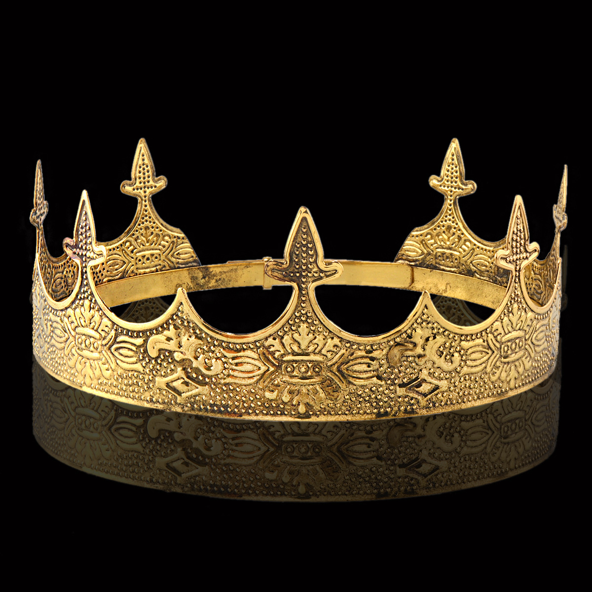 Tiara Vintage Gold King Crown  - Women'S Vintage Accessories incelemesi ve fiyatı