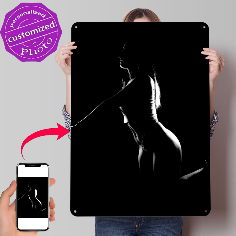 Silhouette of a Woman Metal Po - Women Accessories Poster incelemesi ve fiyatı