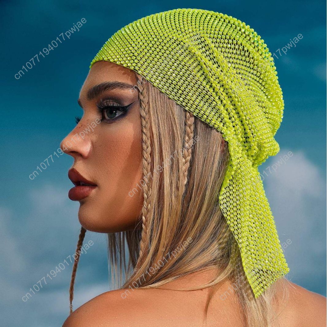 Rhinestone Fishnet Beanie — St - Women Accessories Trendy incelemesi ve fiyatı