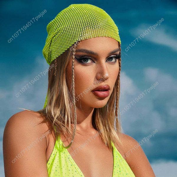Rhinestone Fishnet Beanie — St - Women Accessories Trendy incelemesi ve fiyatı