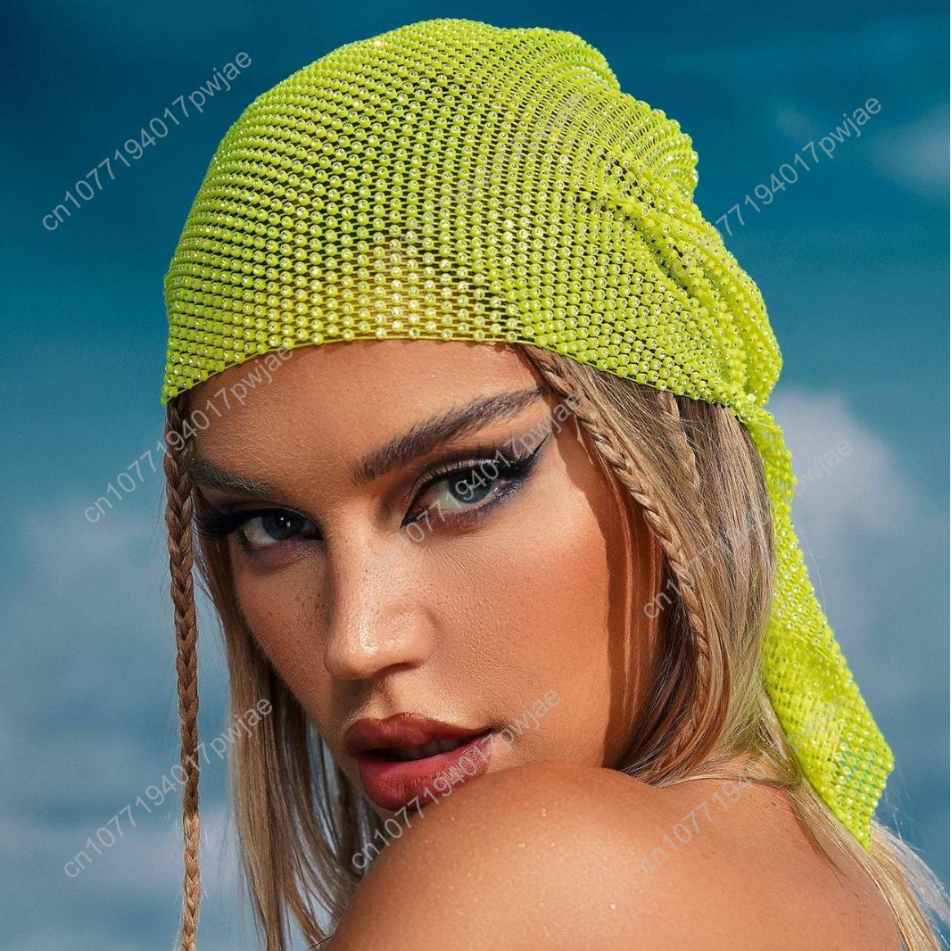 Rhinestone Fishnet Beanie — St - Women Accessories Trendy incelemesi ve fiyatı