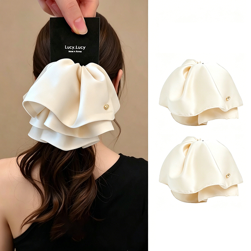 Korean Style Satin Skirt Hair  - Women'S Korean Accessories incelemesi ve fiyatı