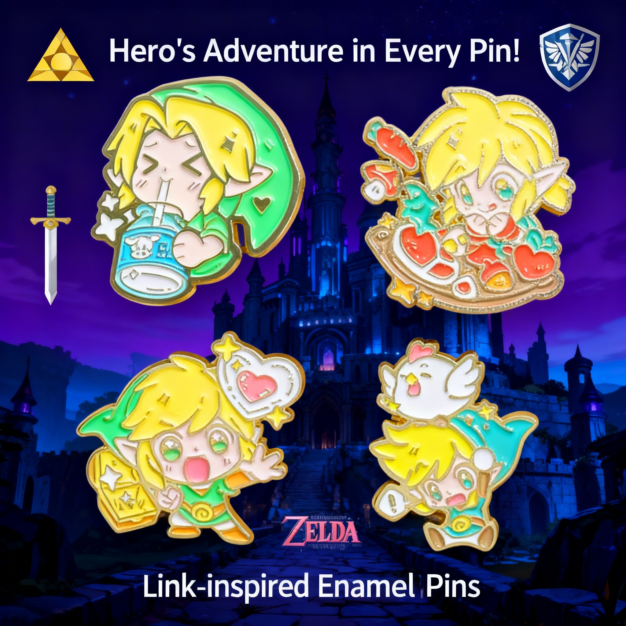 Adventure Game Badges Enamel P - Women Accessories Trendy incelemesi ve fiyatı