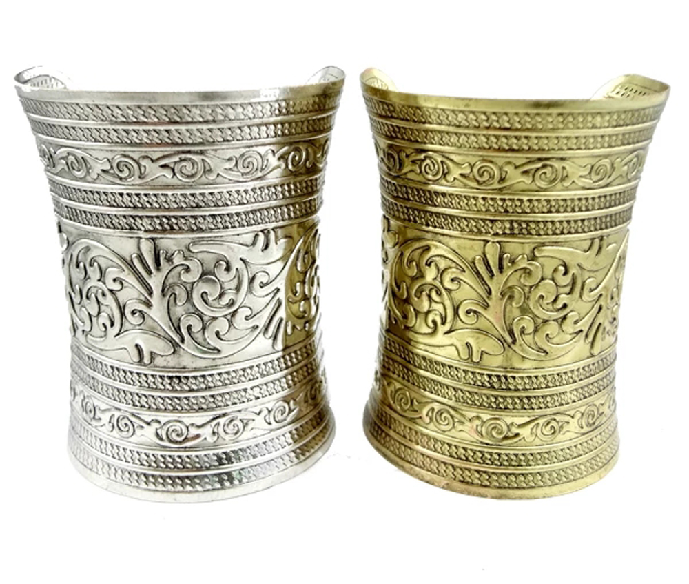 Vintage Alloy Wide Cuff Bracel - Women Accessories India incelemesi ve fiyatı