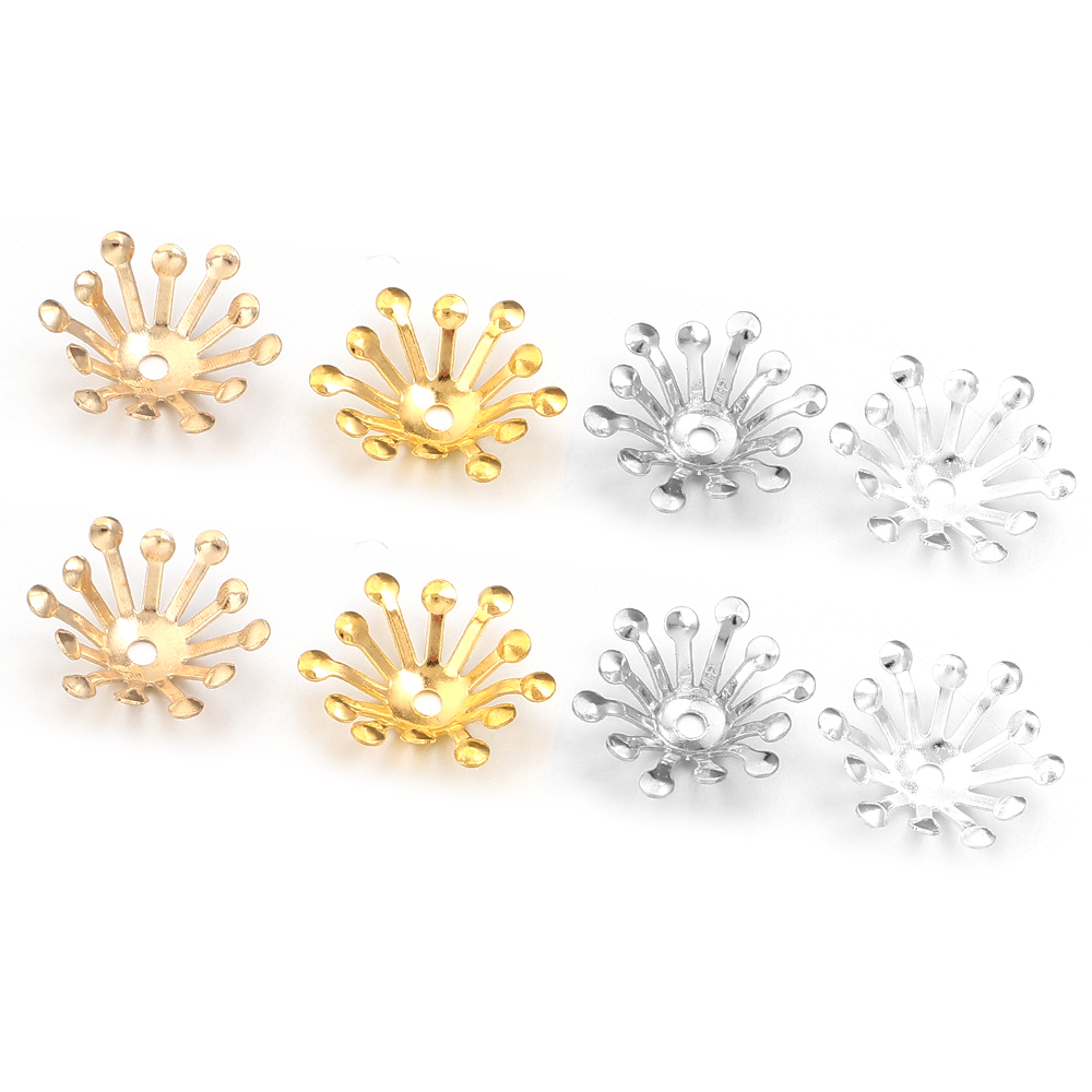 100Pcs Diameter 13MM Gold Colo - Women Accessories In Wholesale incelemesi ve fiyatı