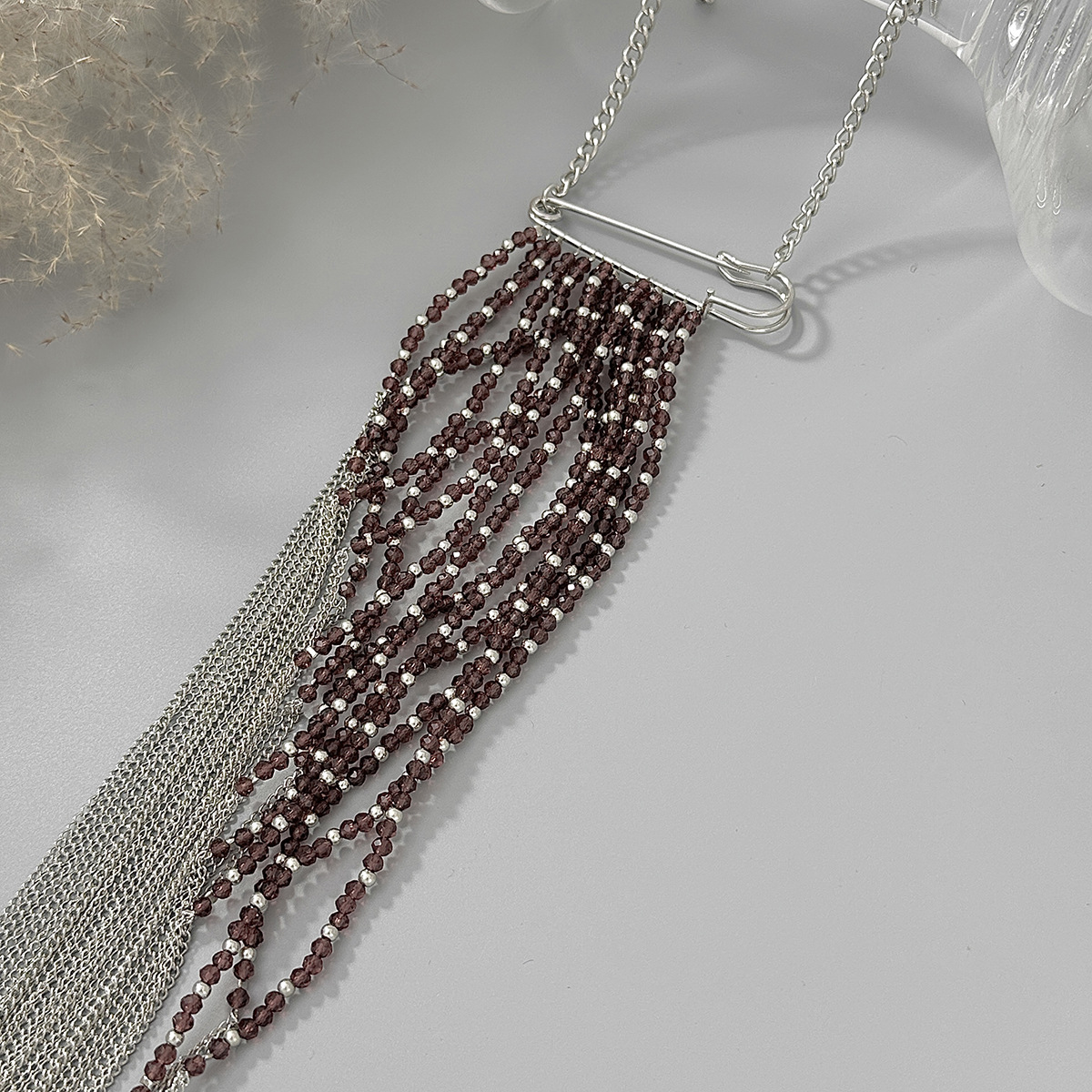 Silver Color Tassel Chain Broo - Women'S Accessories And Jewelry incelemesi ve fiyatı