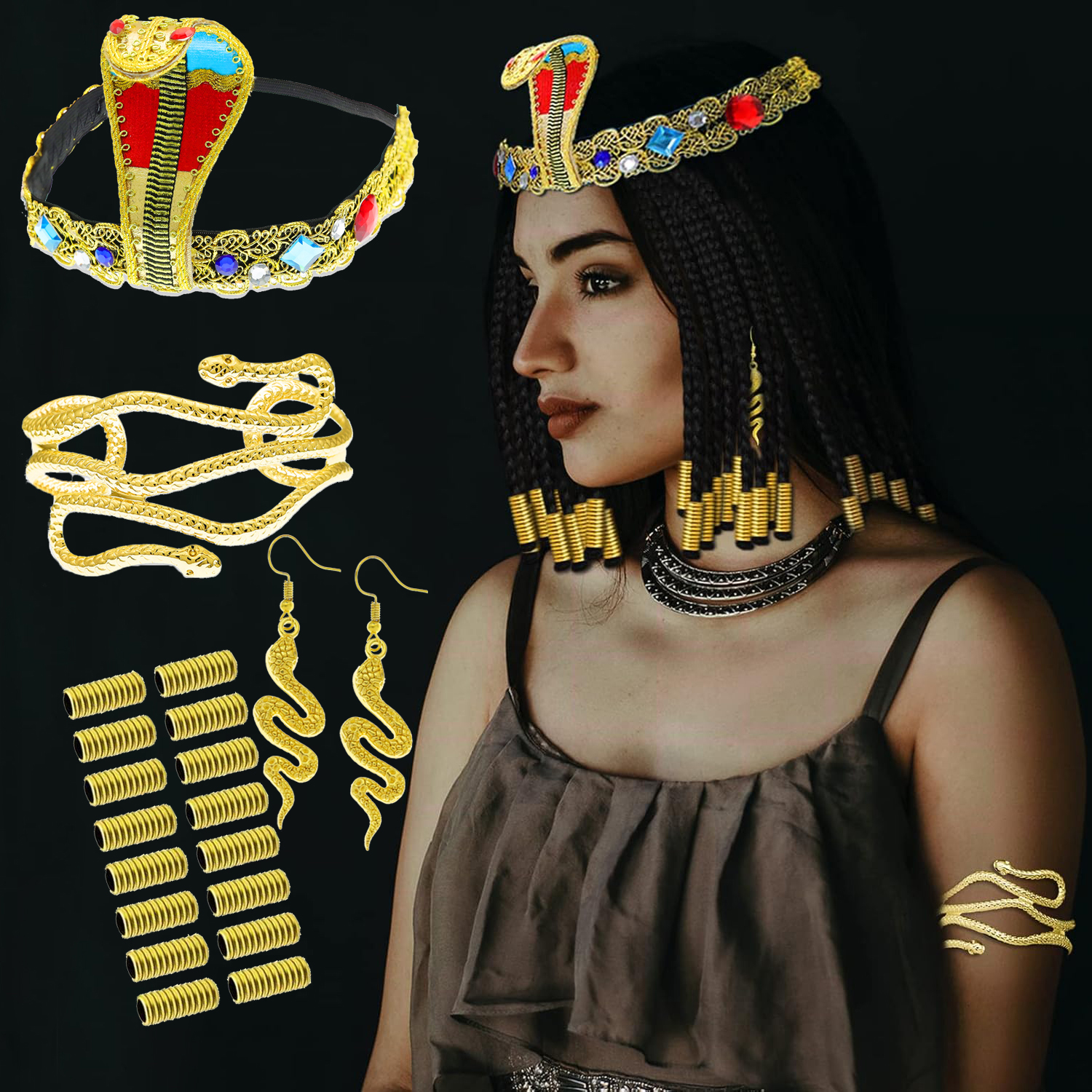 Egyptian Cleopatra Costume Acc - Women Accessories In Egypt incelemesi ve fiyatı