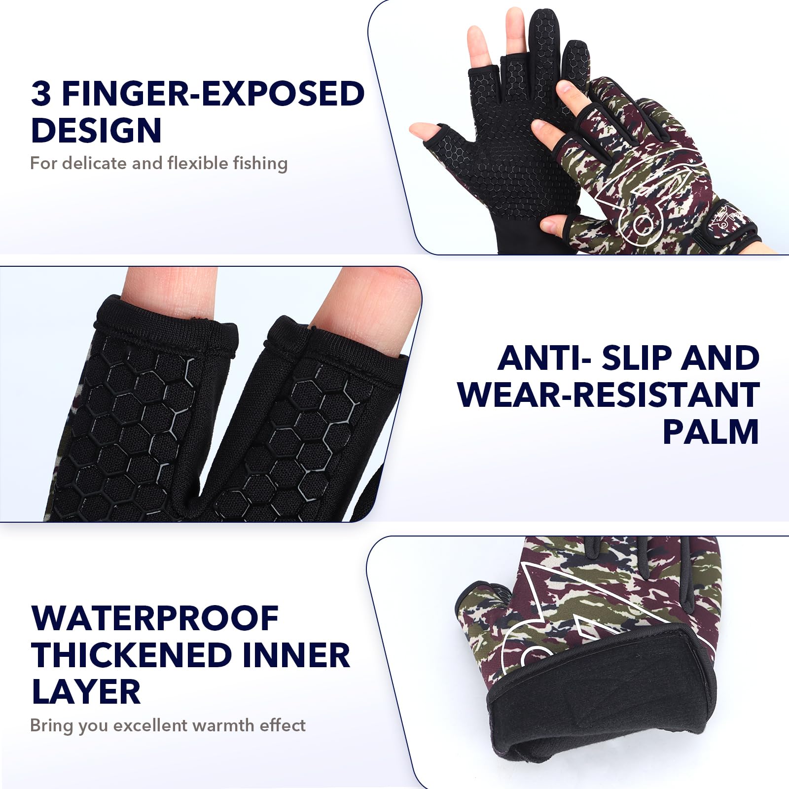 8Fans Fishing Gloves - Finger  - Women'S Kayak Accessories incelemesi ve fiyatı