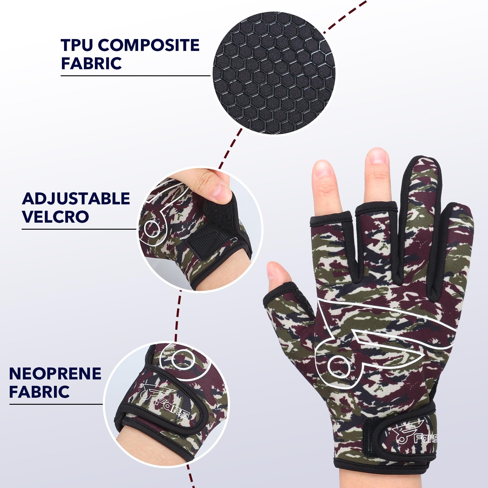 8Fans Fishing Gloves - Finger  - Women'S Kayak Accessories incelemesi ve fiyatı