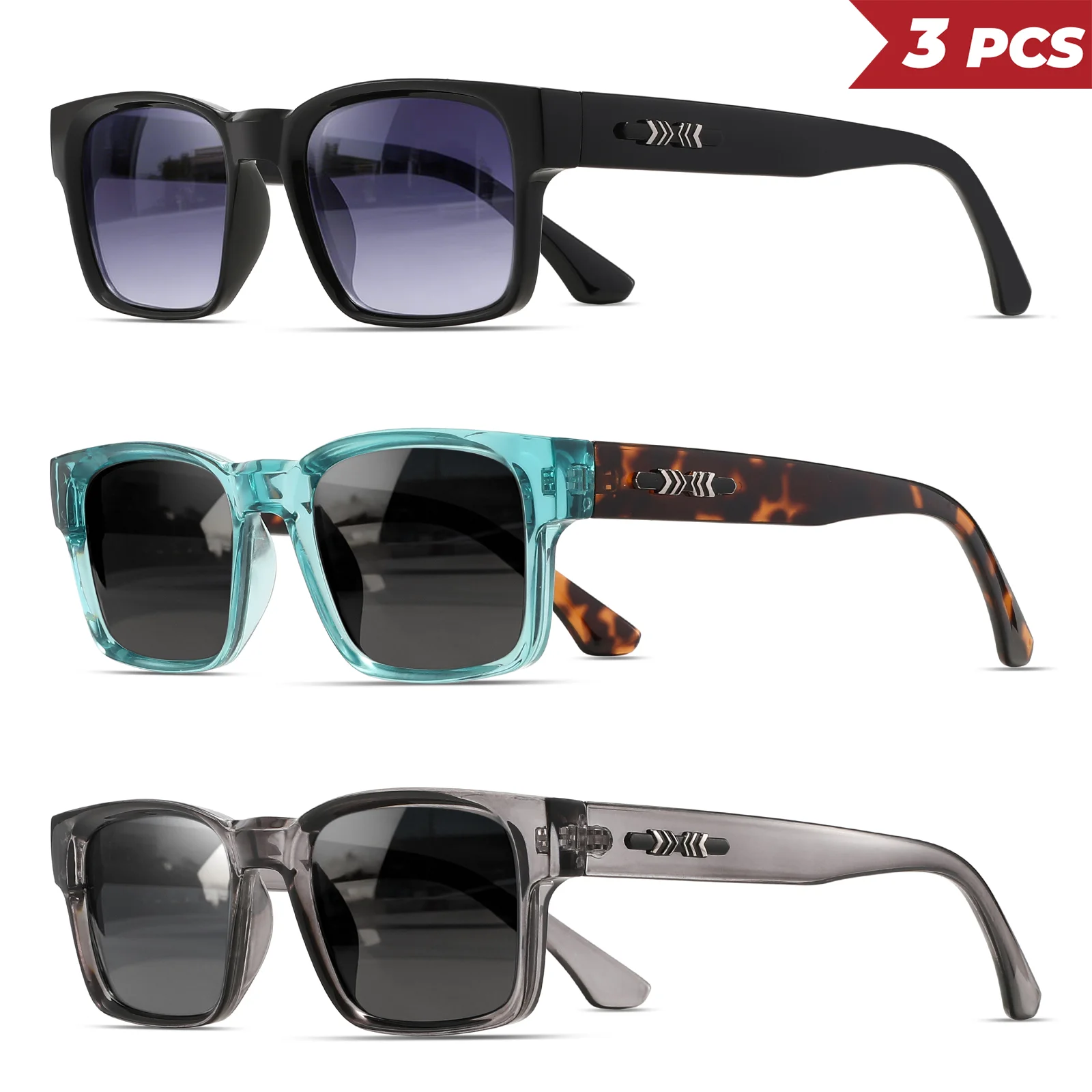 1/3PCS Oversize frame One-piec - Women Accessories Trendy incelemesi ve fiyatı