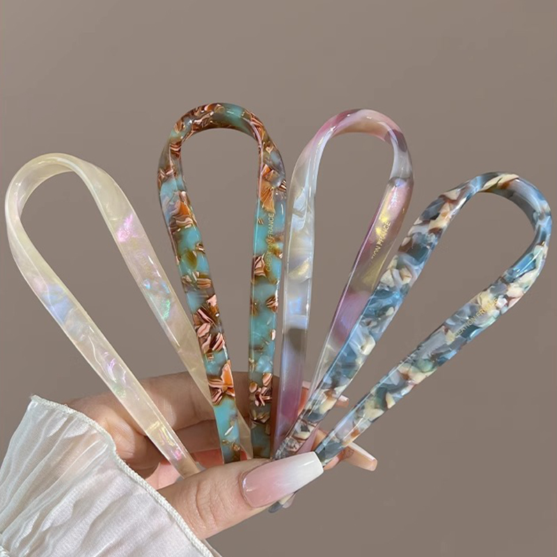U-Shaped Hair Sticks Acetate A - Women Accessories Trendy incelemesi ve fiyatı
