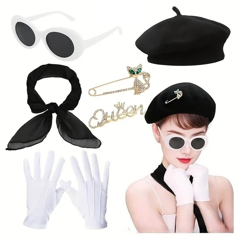 French Mime Artist Vintage Cos - Women'S Vintage Accessories incelemesi ve fiyatı