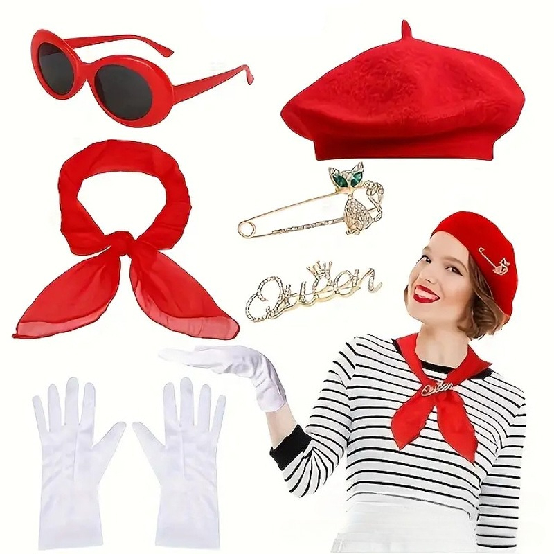 French Mime Artist Vintage Cos - Women'S Vintage Accessories incelemesi ve fiyatı
