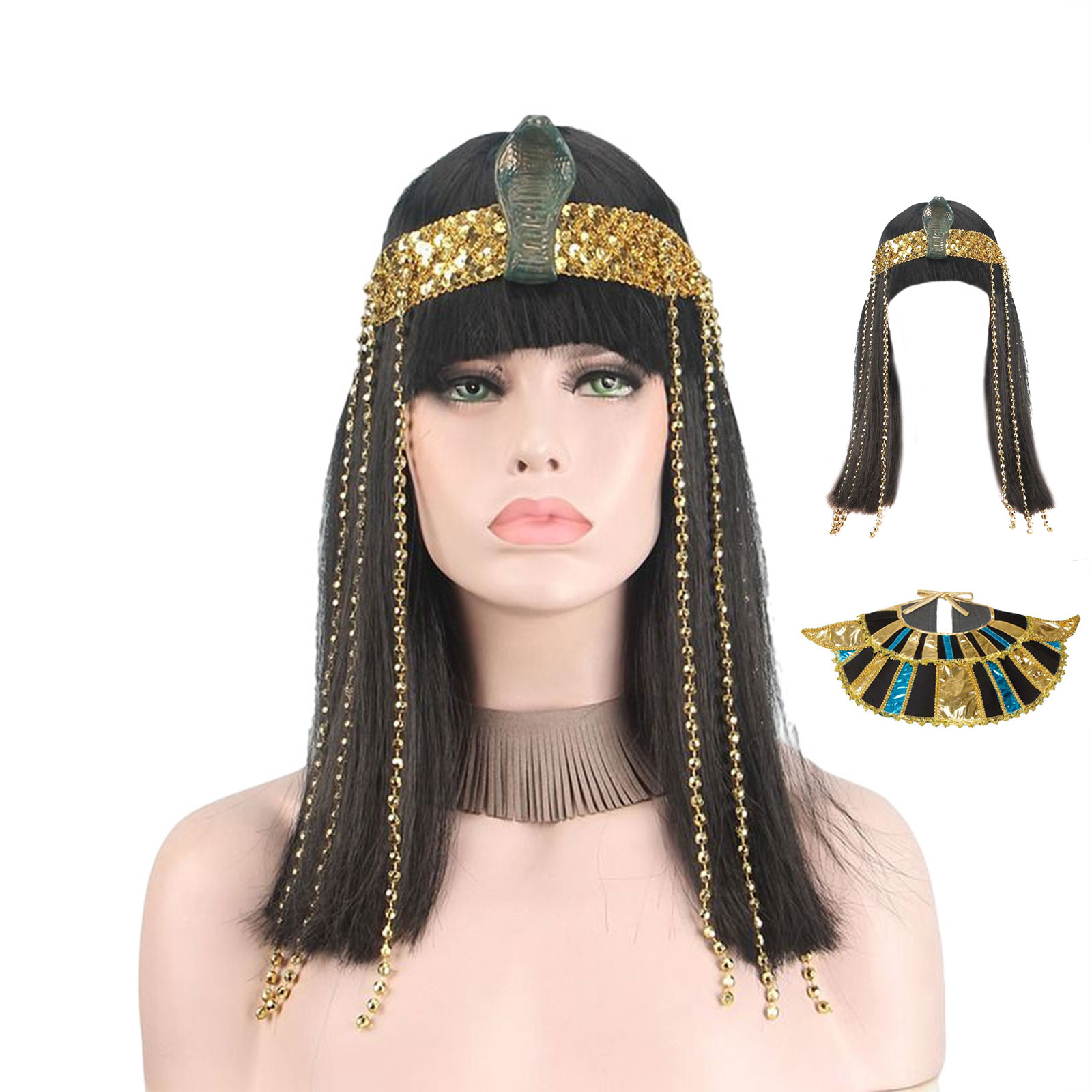 Cleopatra Egyptian Queen Wig a - Women Accessories In Egypt incelemesi ve fiyatı