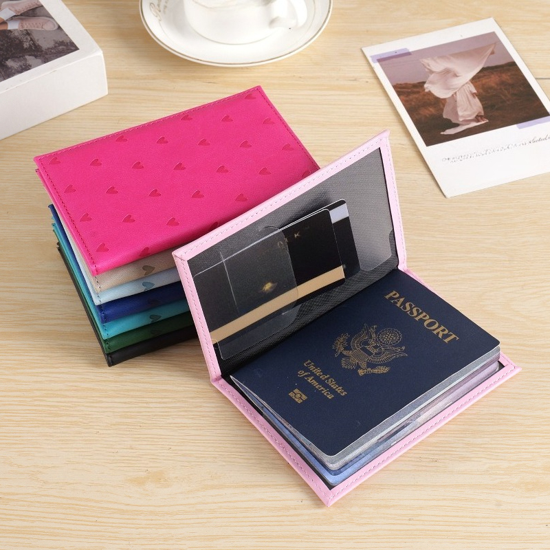 Cute Heart Print Passport Cove - Women'S Accessories Wallet incelemesi ve fiyatı