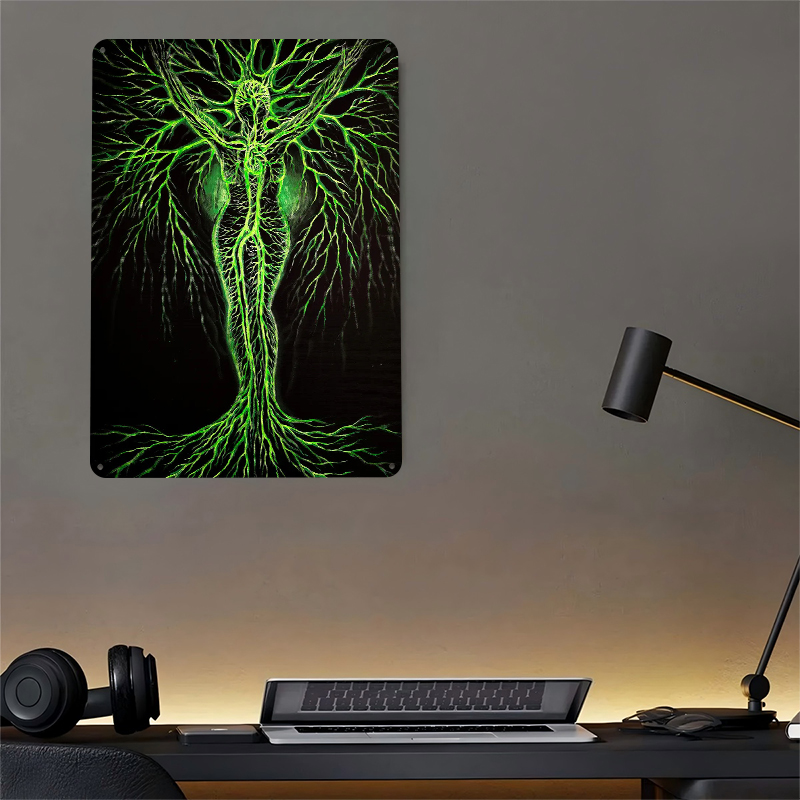 Green Tree Woman Printed Poste - Women Accessories Poster incelemesi ve fiyatı