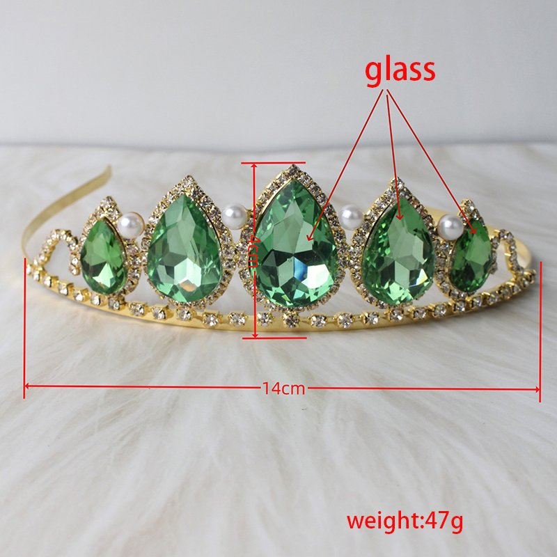 Green Water Drop Rhinestone Cr - Women'S Vintage Accessories incelemesi ve fiyatı