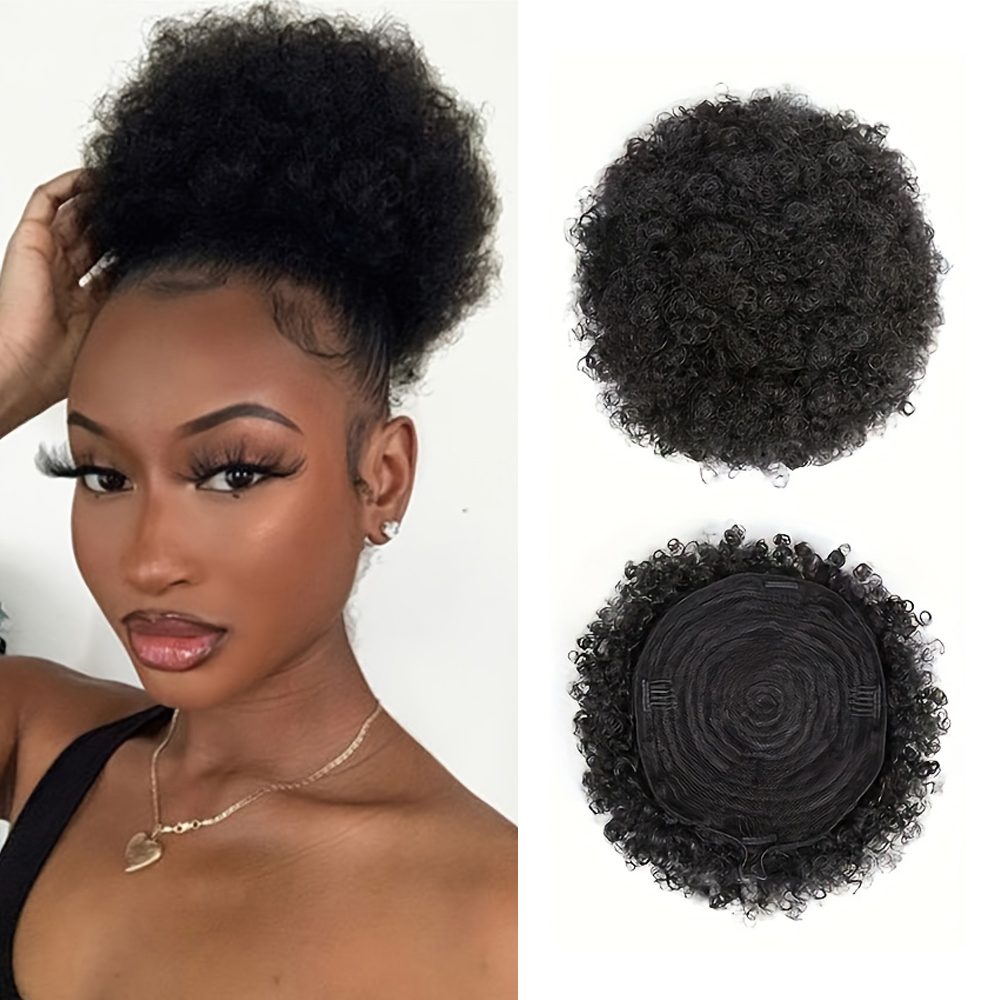 Afro Kinky Puffs 100% Human Ha - Women Accessories India incelemesi ve fiyatı